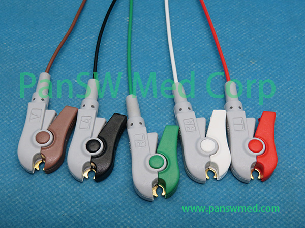 Compatible DIN 5-lead ECG leadwire