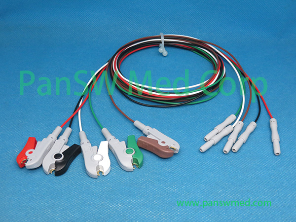 Compatible DIN 5-lead ECG leadwire