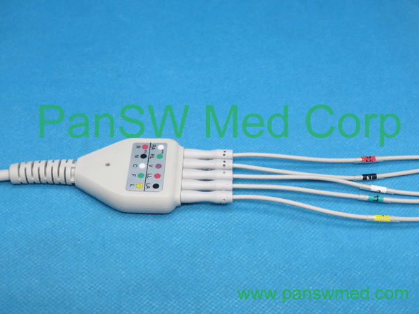 Compatible DIN Type ECG Trunk Leads 5-lead (2) – PanswMed