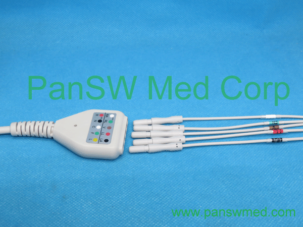 Compatible DIN Type ECG Trunk Leads 5-lead (3) – PanswMed