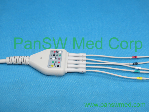 Compatible DIN Type ECG Trunk Leads 5-lead – PanswMed