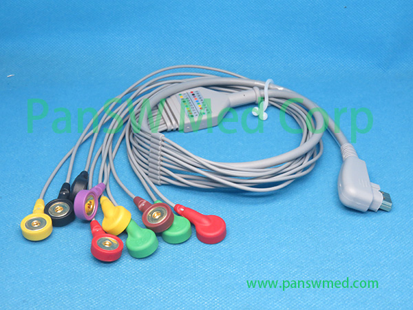 Compatible DMS Holter Cable 10LEADS IEC1 - PanSW Med