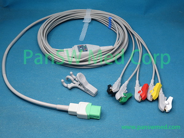 Compatible Datascope Passport V Mindray ECG Cable IEC 5leads Clip – PanswMed