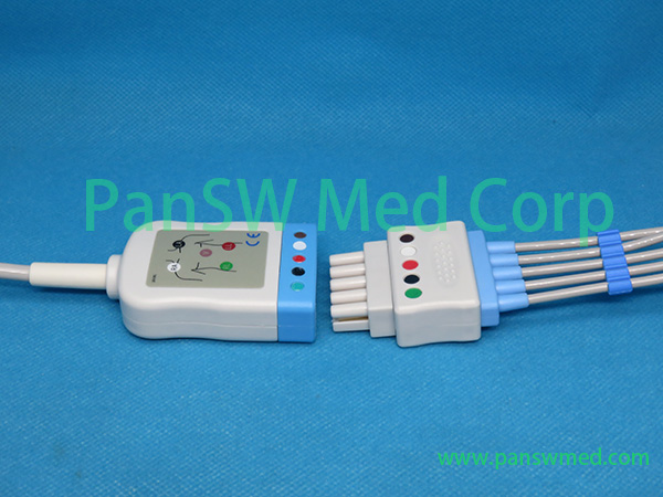 Datex-Ohmeda ECG trunk leadwire connection