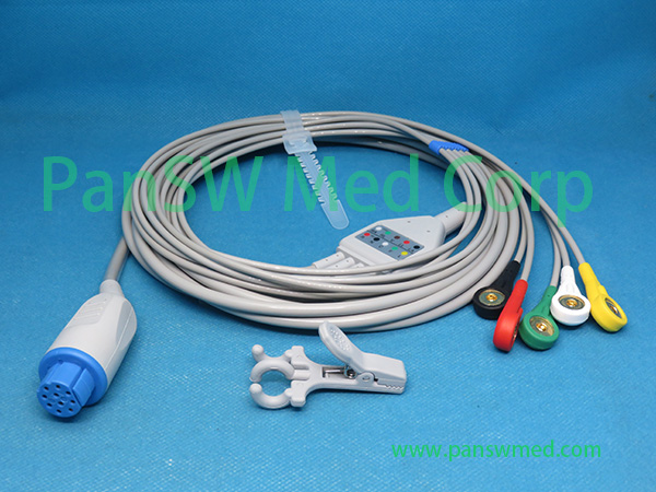 Compatible Datex-Ohmeda Cardiocap 1 Cardiocap 2 Cardiocap 5 Patient Monitor ECG Cable – PanswMed