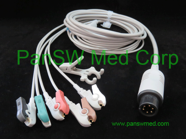 Compatible ECG cable Mindray AHA color clip ECG 10009G