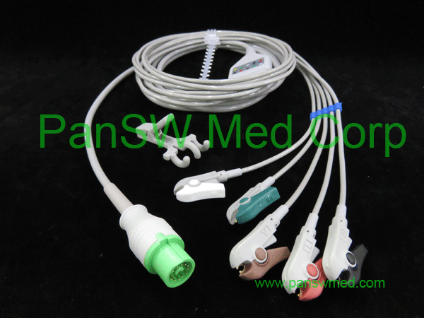 Compatible ECG Cable for Fukuda Dynascope AHA Clip ECG 10072G – PanswMed