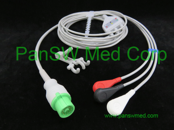 Compatible ECG Cable for Fukuda Dynascope AHA Snap ECG 10072A – PanswMed