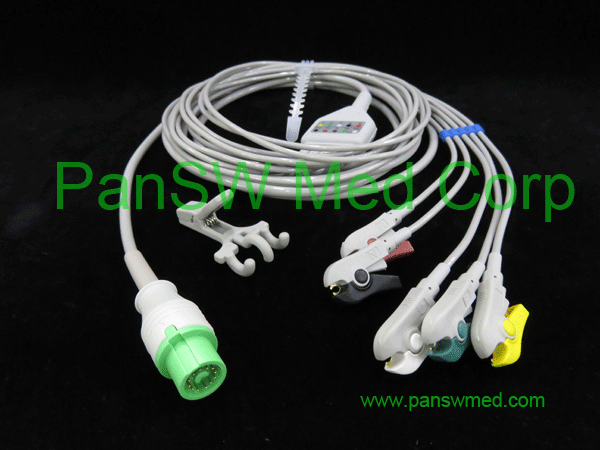 Compatible ECG Cable for Fukuda Dynascope IEC Clip ECG 10072H – PanswMed