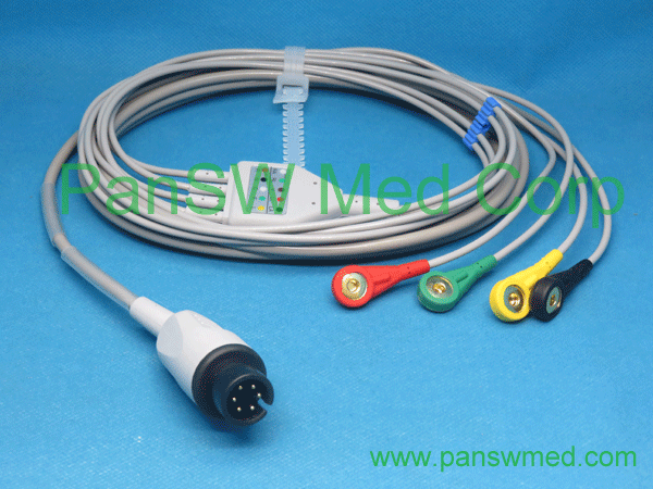 Compatible IVY medical ECG cables detail view - PanSW Med
