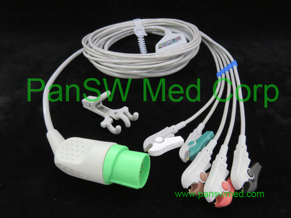 Compatible ECG Cable For Nihon Kohden AHA Clip TEC ECG 10060G – PanswMed