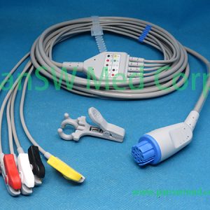 Compatible ECG Cable For Artema 5leads IEC Clip – PanswMed