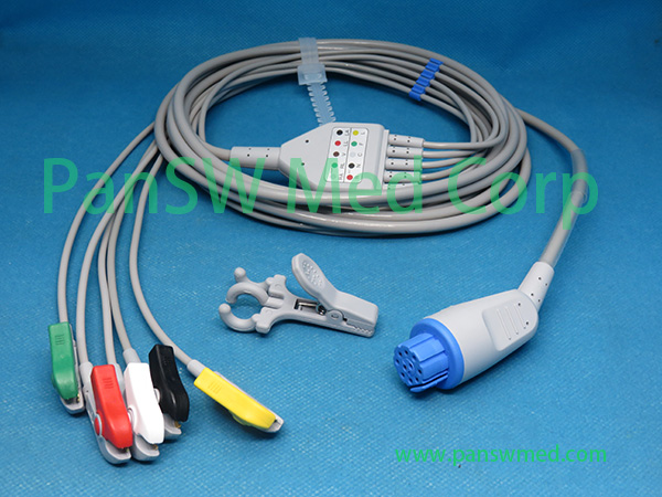 Compatible ECG Cable For Artema 5leads IEC Clip - PanswMed