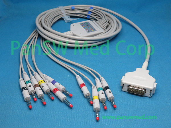 Compatible ECG Cable Fukuda Denshi IEC Banana - PanswMed