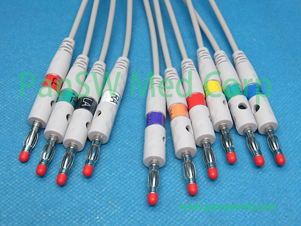 Compatible HEYER Medical 10-Lead ECG Cable Gallery connector view