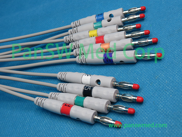 Compatible ECG Cable 10-lead Banana IEC – PanswMed