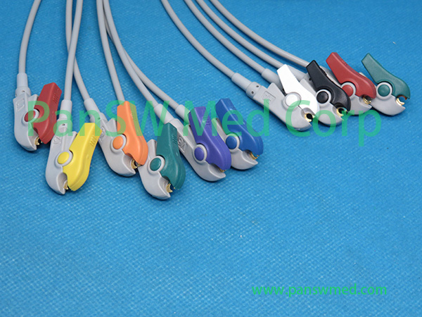Compatible ECG Cable 10-lead Clip AHA – PanswMed