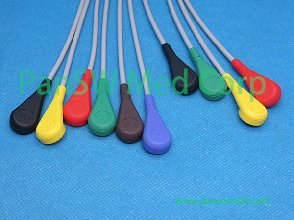 Compatible ECG Cable 10-lead Snap IEC – PanswMed