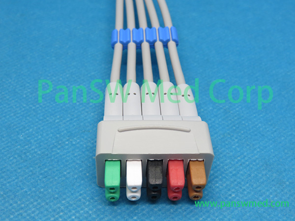 Compatible GE Marquette 5-lead ECG leadwire