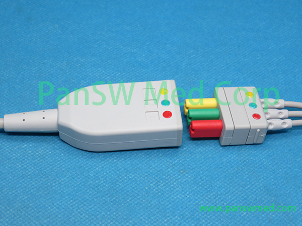 Compatible Datascope ECG trunk connector 3-lead reference - PanSW Medical