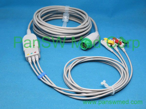 compatible ECG leads trunk for biolight 3 leads IEC grabber – PanswMed