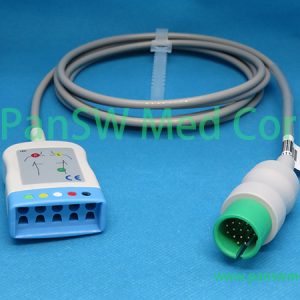 Compatible Spacelabs 5-lead ECG trunk cable 700-0008-06