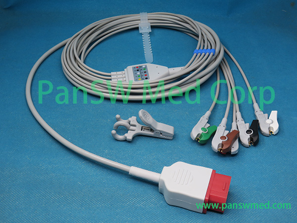 Compatible Econet Cardio ECG Cable AHA Clip 5 – PanswMed