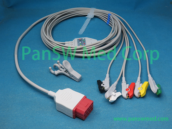 Compatible Econet Cardio ECG Cable IEC Clip 5 – PanswMed