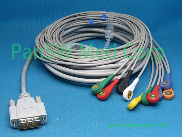 Compatible Edan SE 600 SE6 ECG Cable