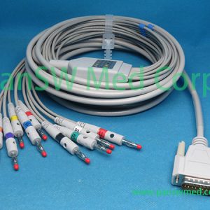 Compatible Edan Instrument SE 12 Express, SE 1 ECG Machine Patient Cable