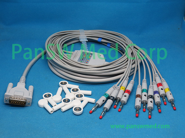Compatible Esaote Biomedica EKG P120 ECG Cable