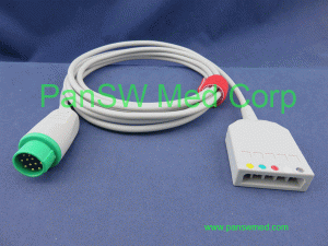Compatible Fukuda Denshi ECG Trunk Cable 5 Leads – PanswMed