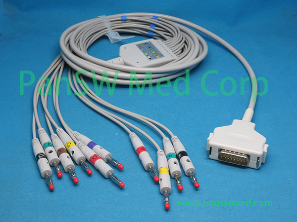 Compatible Fukuda FX 2155 FX3010 ECG Machine Patient Cable