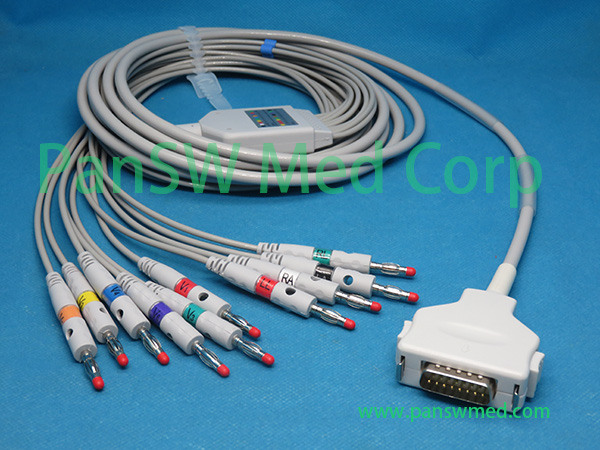 Compatible Fukuda FX 7102 ECG Machine Patient Cable Banana - PanswMed