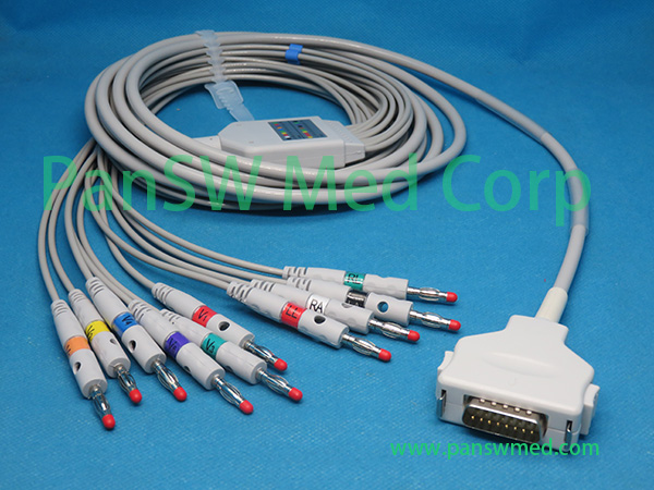 Compatible Fukuda FCP 7202 FX 2111 ECG Machine Patient Cable
