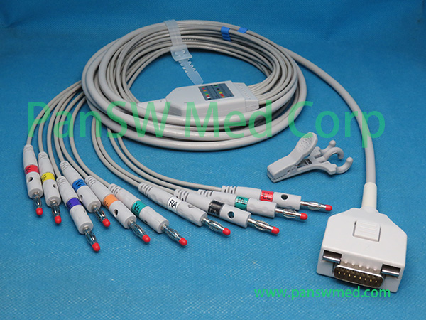 Compatible Fukuda ME C600 C600W C610 ECG Cable