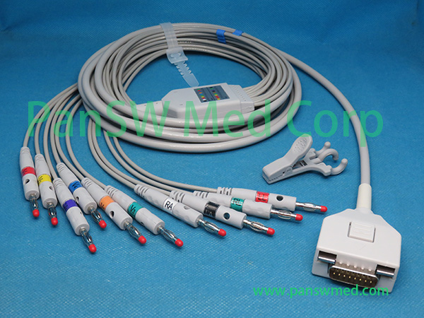 Compatible Fukuda ME C610W C625 ECG Cable