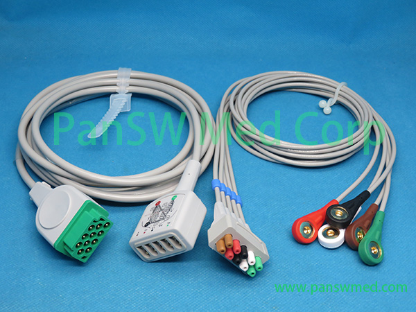 Compatible GE 411200-004 ECG leads trunk