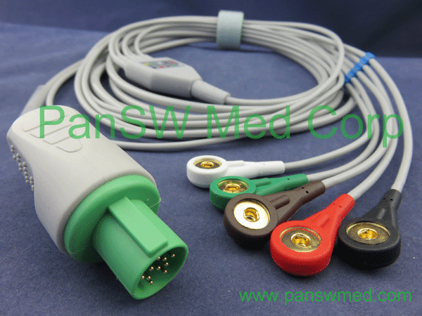 Compatible GE Hellige ECG cables integrated, ECG leads, ECG trunk cables