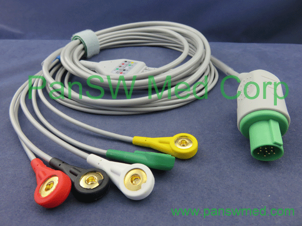 Compatible GE Hellige ECG cables integrated, ECG leads, ECG trunk cables