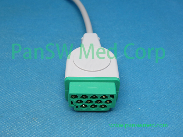Compatible GE Medical TRAM 100 TRAM 200 TRAM 300 TRAM 400 TRAM 500 TRAM 600 TRAM 800 Patient Monitor ECG Cable Connector – PanswMed