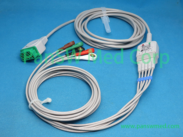 Compatible GE CARESCAPE Medical B 850 Patient Monitor ECG Cable Detachable – PanswMed