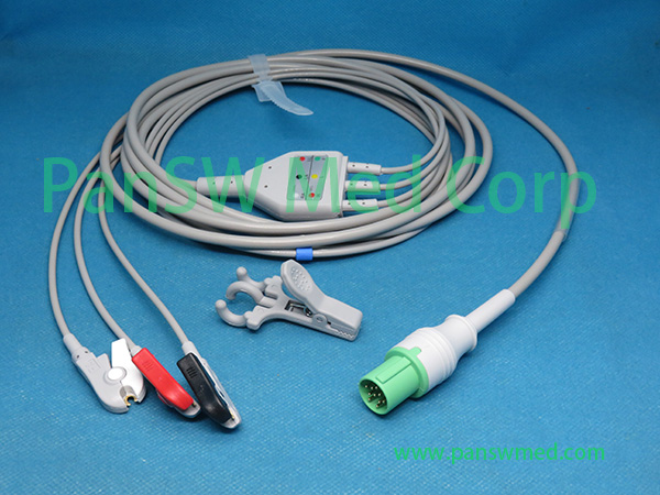 Compatible GE Hellige ECG Cable 3leads – PanswMed