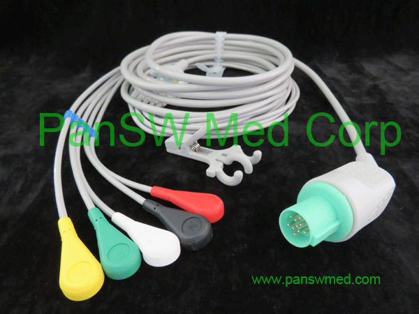 Compatible GE Hellige ECG cables integrated, ECG leads, ECG trunk cables