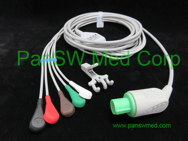 Compatible GE Hellige ECG cables integrated, ECG leads, ECG trunk cables