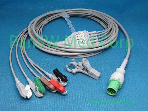 Compatible GE Hellige ECG cables integrated, ECG leads, ECG trunk cables
