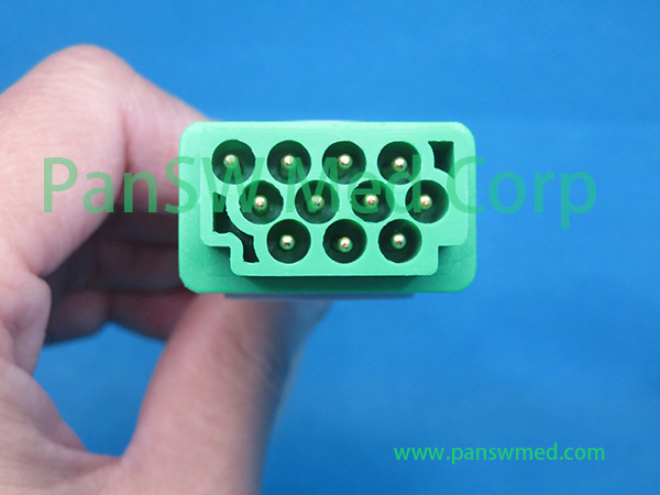 Compatible GE Responder 416035-001 / 416035-002 10-Lead ECG Trunk Cable configuration image