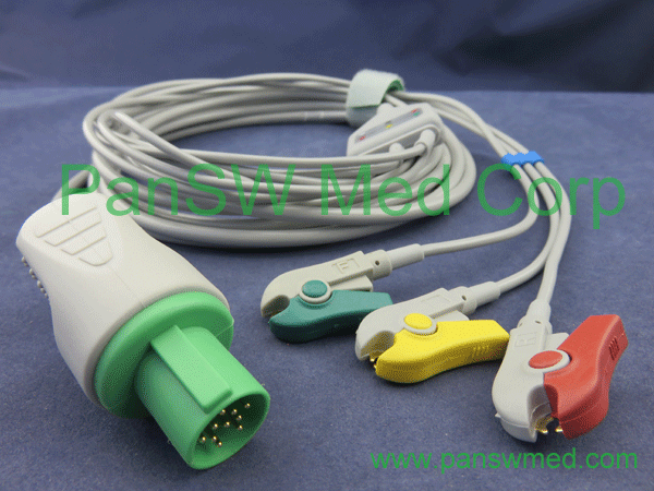 Compatible GE Hellige ECG cables integrated, ECG leads, ECG trunk cables