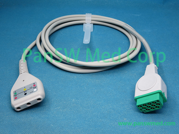 Compatible GE Medical neonate monitoring ECG trunk cable