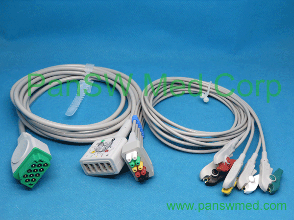 Compatible GE Medical ECG Trunk Leads IEC 5 Leads Grabber – PanswMed